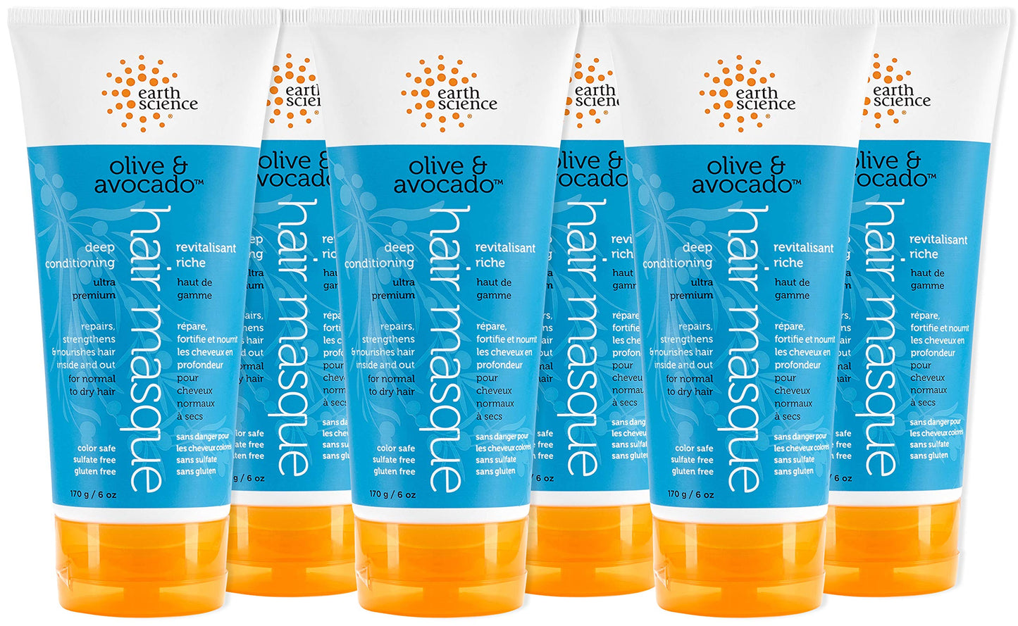 Product image of Earth Science Olive and Avocado Deep Conditioning Hair Masque For Normal to Dry Hair 6 oz 6 oz Pack of 6