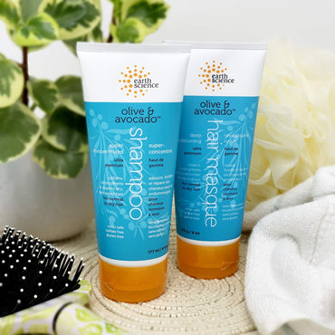 Product image of Earth Science Olive and Avocado Deep Conditioning Hair Masque For Normal to Dry Hair 6 oz 6 oz Pack of 4