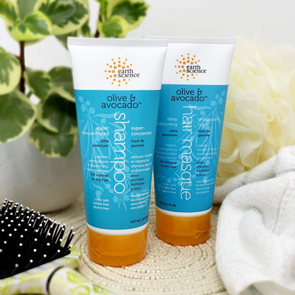 Product image of Earth Science Olive and Avocado Deep Conditioning Hair Masque For Normal to Dry Hair 6 oz 6 oz Pack of 4