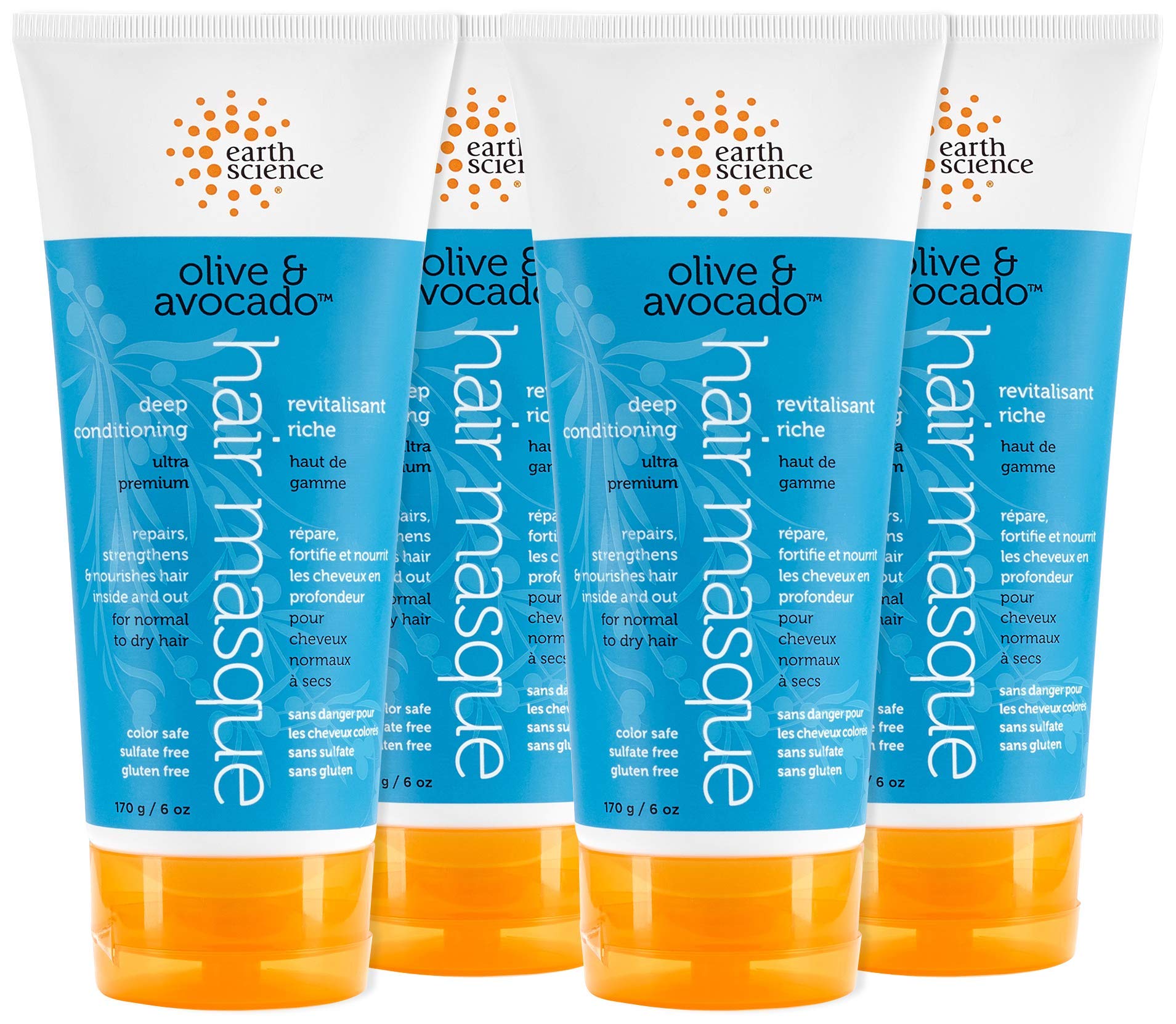 Product image of Earth Science Olive and Avocado Deep Conditioning Hair Masque For Normal to Dry Hair 6 oz 6 oz Pack of 4