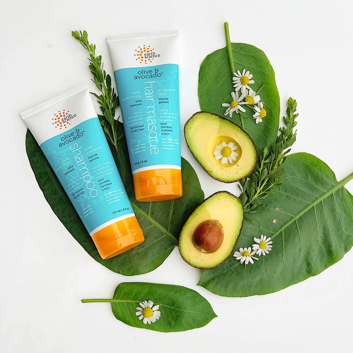 Product image of Earth Science Olive and Avocado Deep Conditioning Hair Masque For Normal to Dry Hair 6 oz 6 oz Pack of 4