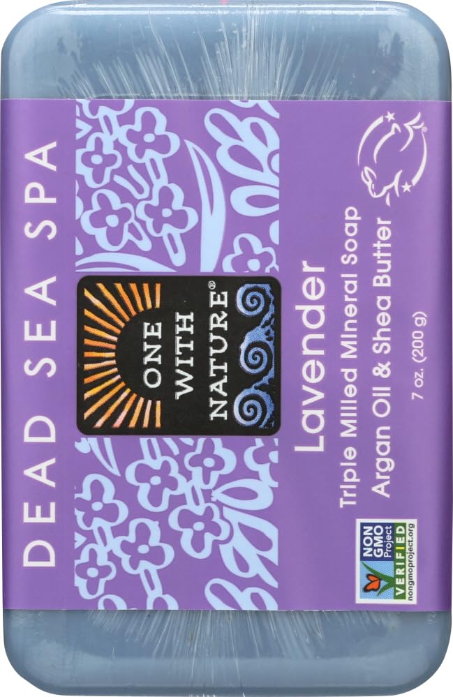 Product image of One With Nature Dead Sea Mineral Soap Lavender 7 oz 7 oz Pack of 6