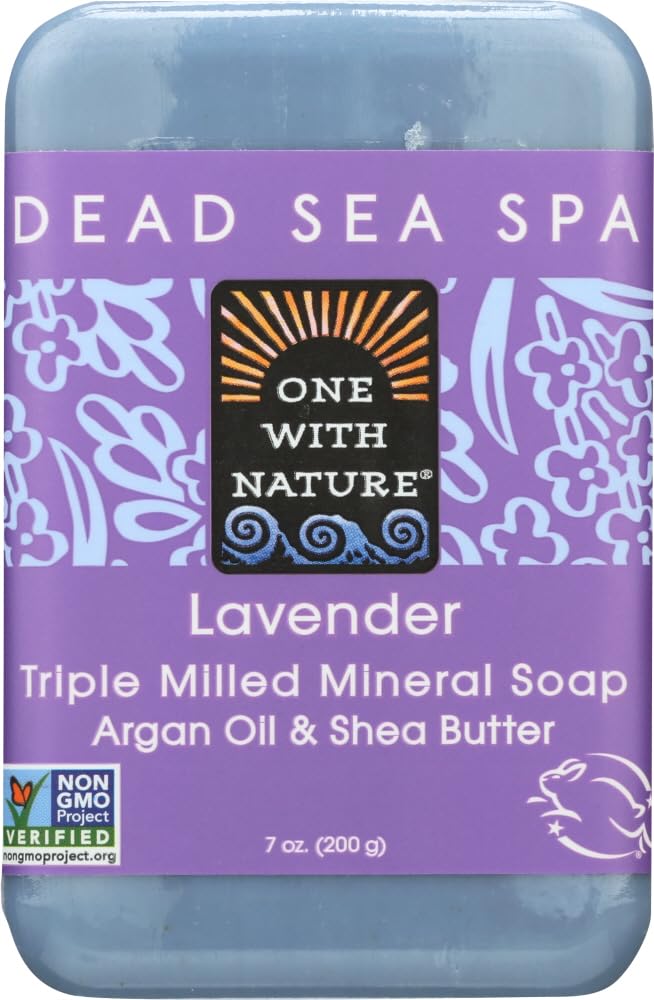 Product image of One With Nature Dead Sea Mineral Soap Lavender 7 oz 7 oz Pack of 6