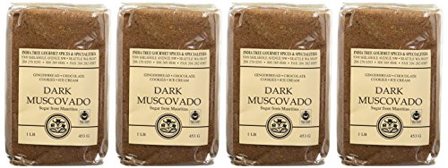 Product image of India Tree Dark Muscovado Sugar 1 lb Pack of 4