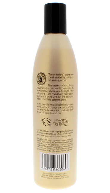 Product image of ShiKai Henna Gold Highlighting Shampoo Natural Fragrance Plant-Based Formula Non-Coloring Henna Brings Out