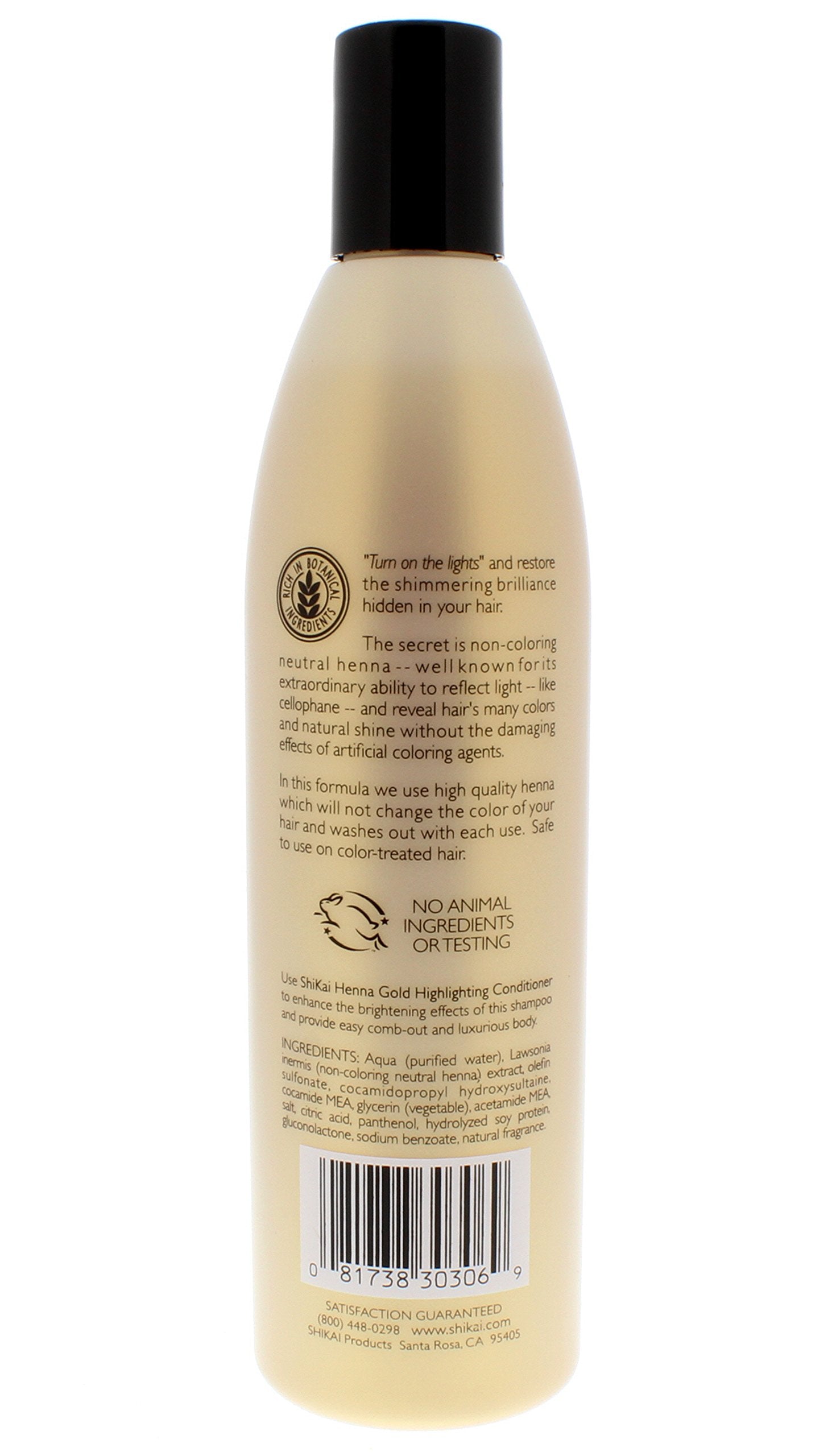 Product image of ShiKai Henna Gold Highlighting Shampoo Natural Fragrance Plant-Based Formula Non-Coloring Henna Brings Out