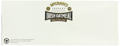 Product image of McCann's Irish Oatmeal Instant Oatmeal Maple and Brown Sugar Flavor 10 ct Boxes Pack of 6