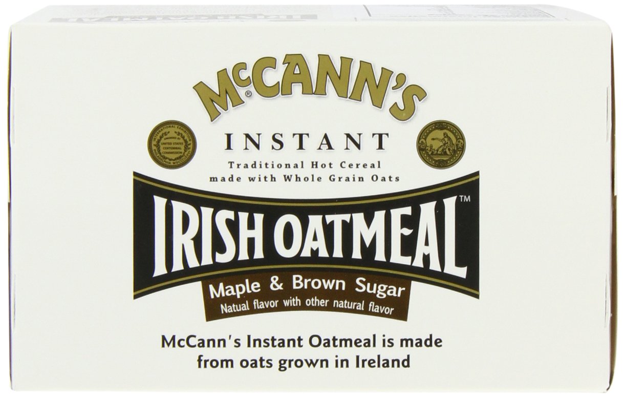 Product image of McCann's Irish Oatmeal Instant Oatmeal Maple and Brown Sugar Flavor 10 ct Boxes Pack of 6
