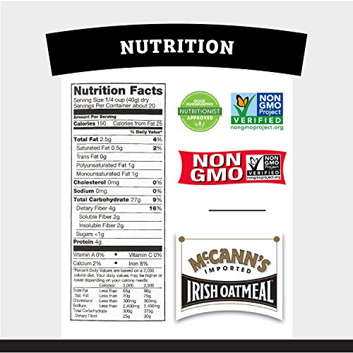 Product image of McCann's Irish Oatmeal Traditional Steel Cut 28 oz 28 oz Pack of 4