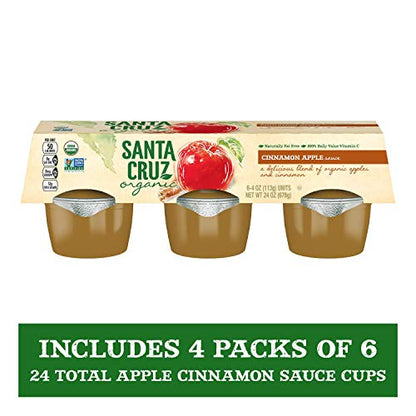 Product image of Santa Cruz ORGANIC Cinnamon Apple Sauce 6- Cups 4 oz 4 oz Pack of 4