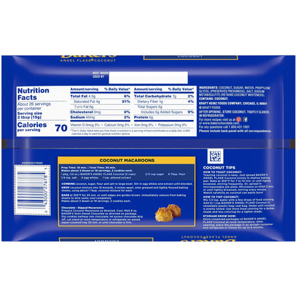 Product image of Baker's Angel Flake Coconut Bag 14 oz 14 oz Pack of 6