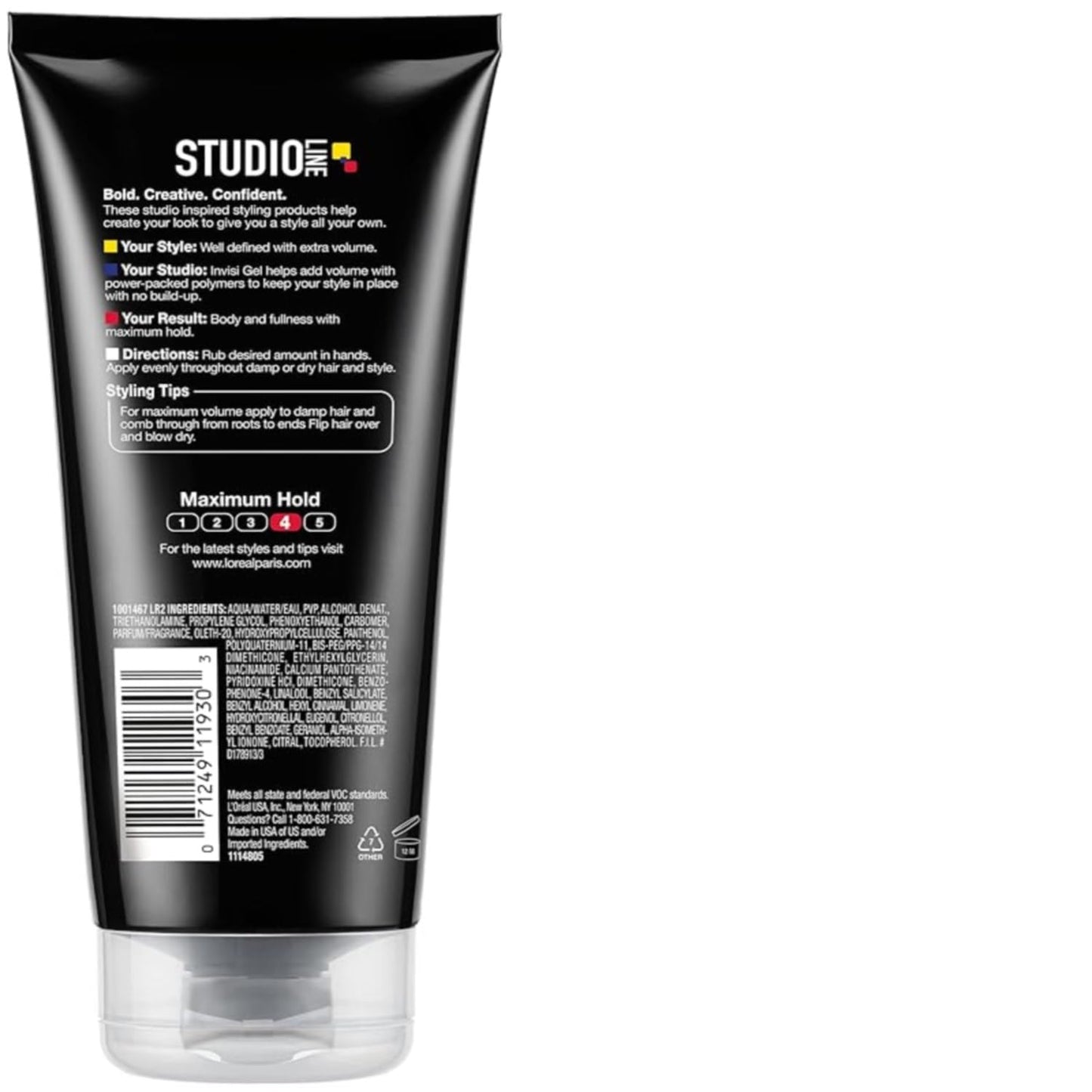 Product image of L'Oreal Paris Studio Line INVISI Gel Strong Hold 6.8 oz 6.8 oz Pack of 3