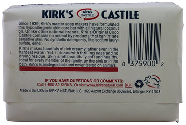 Product image of Kirk's Original Coco Castile Bar Soap 4 oz 4 oz Pack of 3
