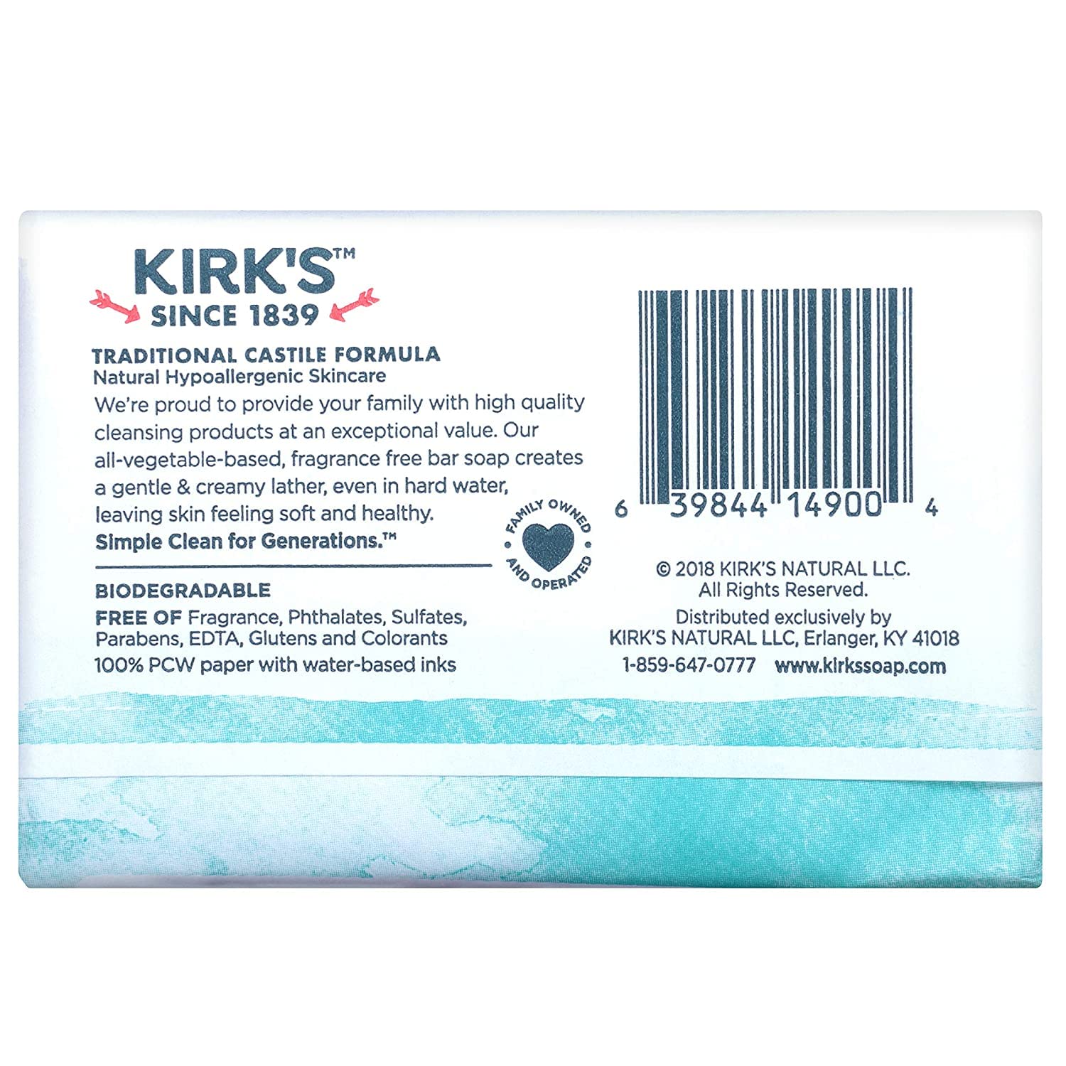 Product image of Kirk's Natural Castile Bar Soap Coco 4 oz 4 oz Pack of 5