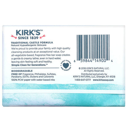 Product image of Kirk's Natural Castile Bar Soap Coco 4 oz 4 oz Pack of 5