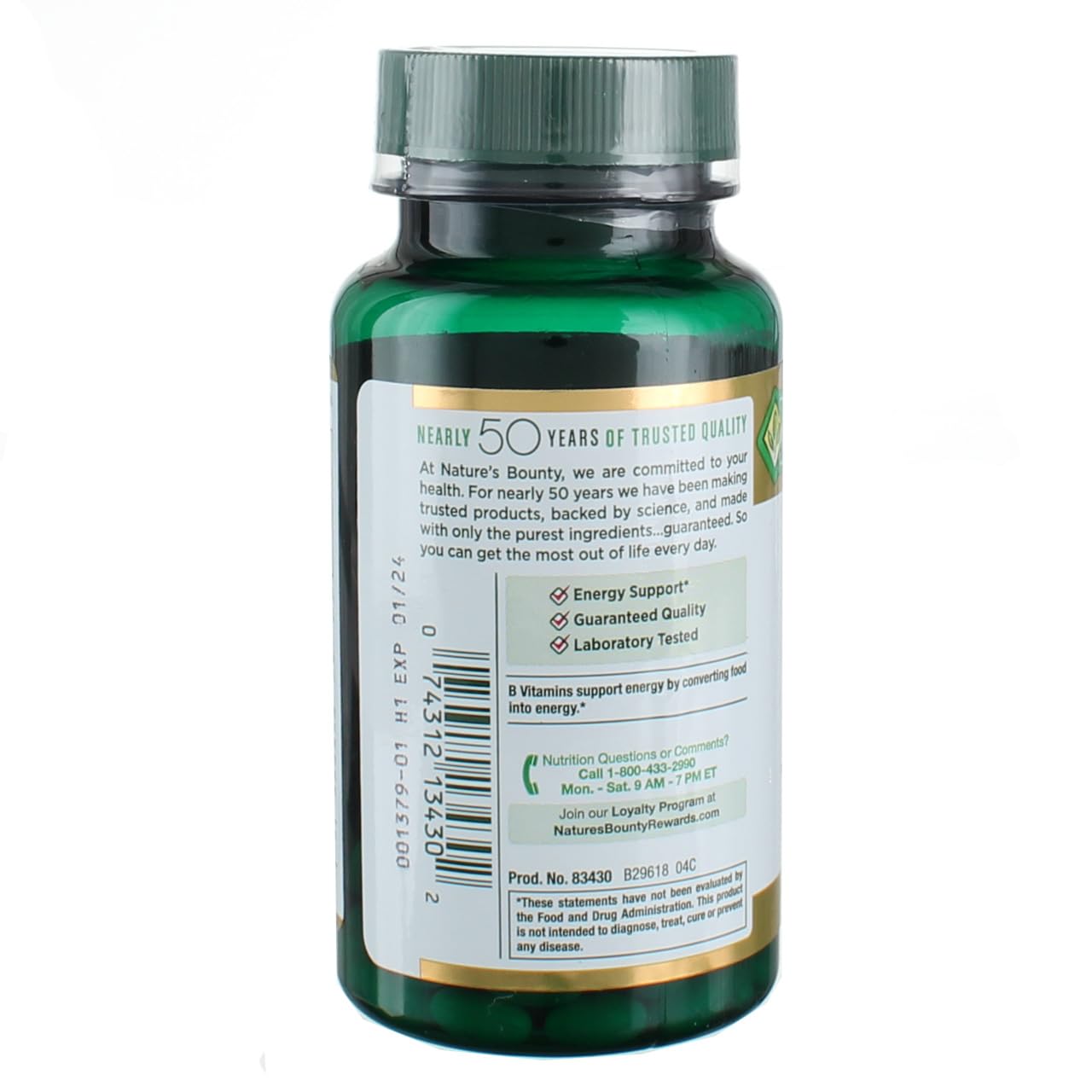 Product image of Nature's Bounty Super Potency Biotin 5000 mcg Softgels 72 ct Pack of 2