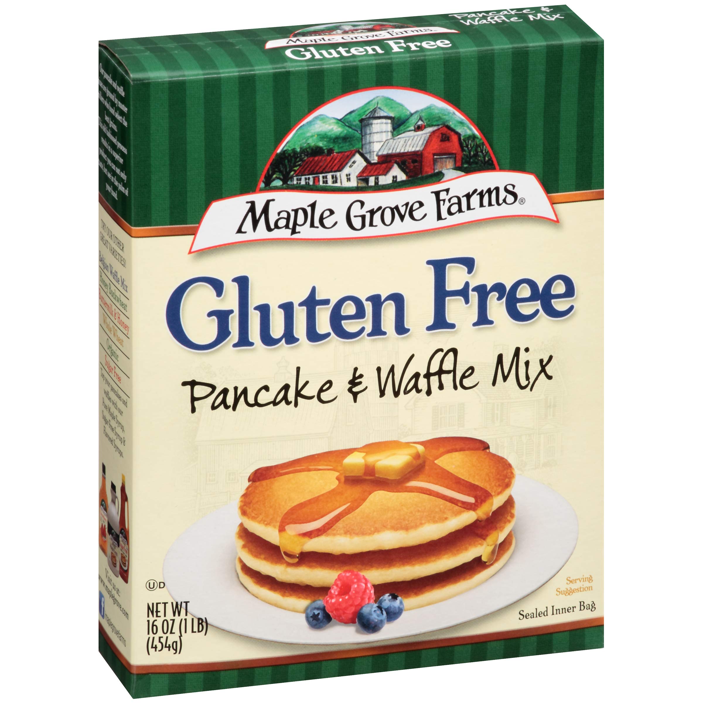 Product image of Maple Grove Farms Pancake and Waffle Mix Gluten Free Boxes 16 oz 16 oz Pack of 4