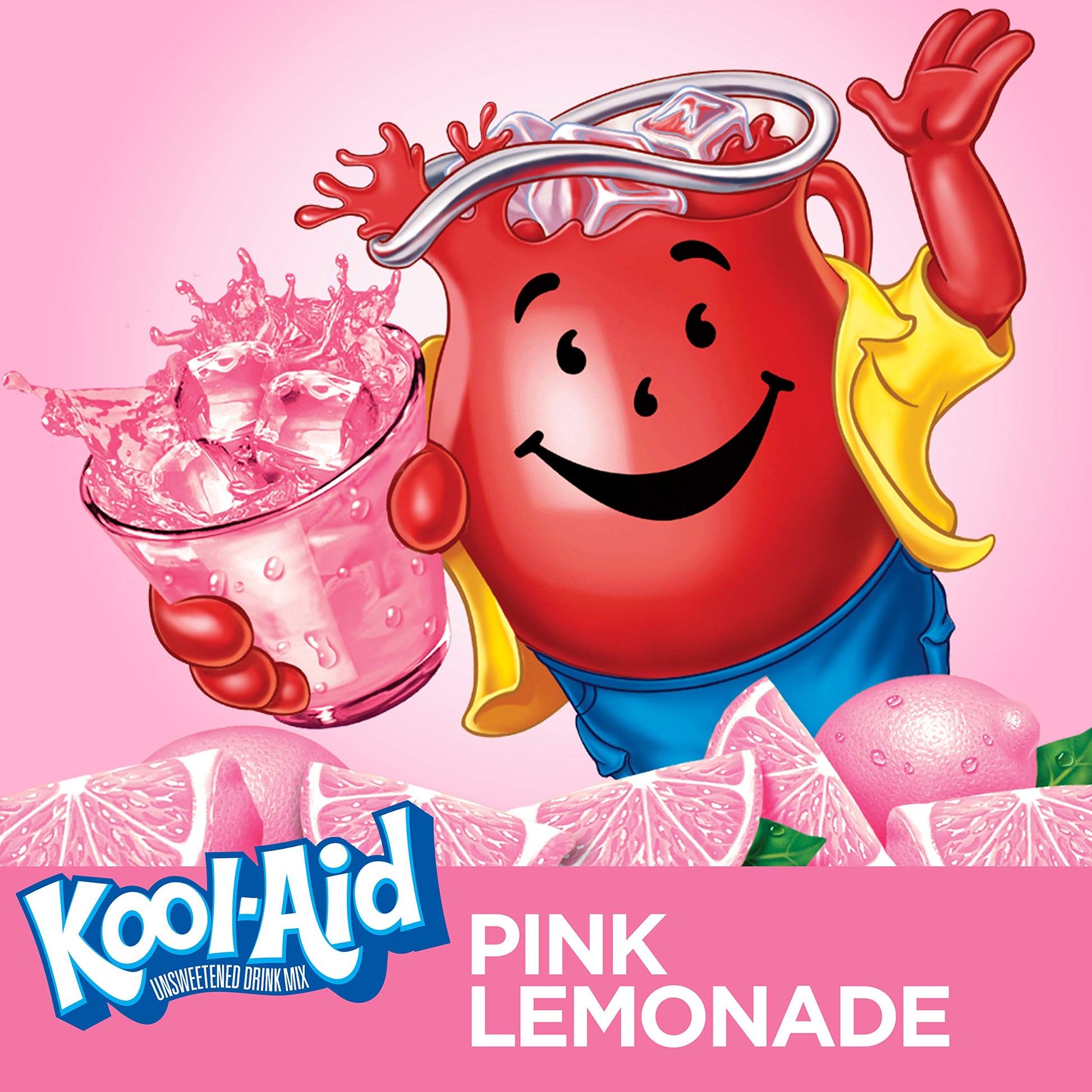 Product image of Kool-Aid Pink Lemonade Flavored Unsweetened Caffeine Free Powdered Drink Mix 96 Packets