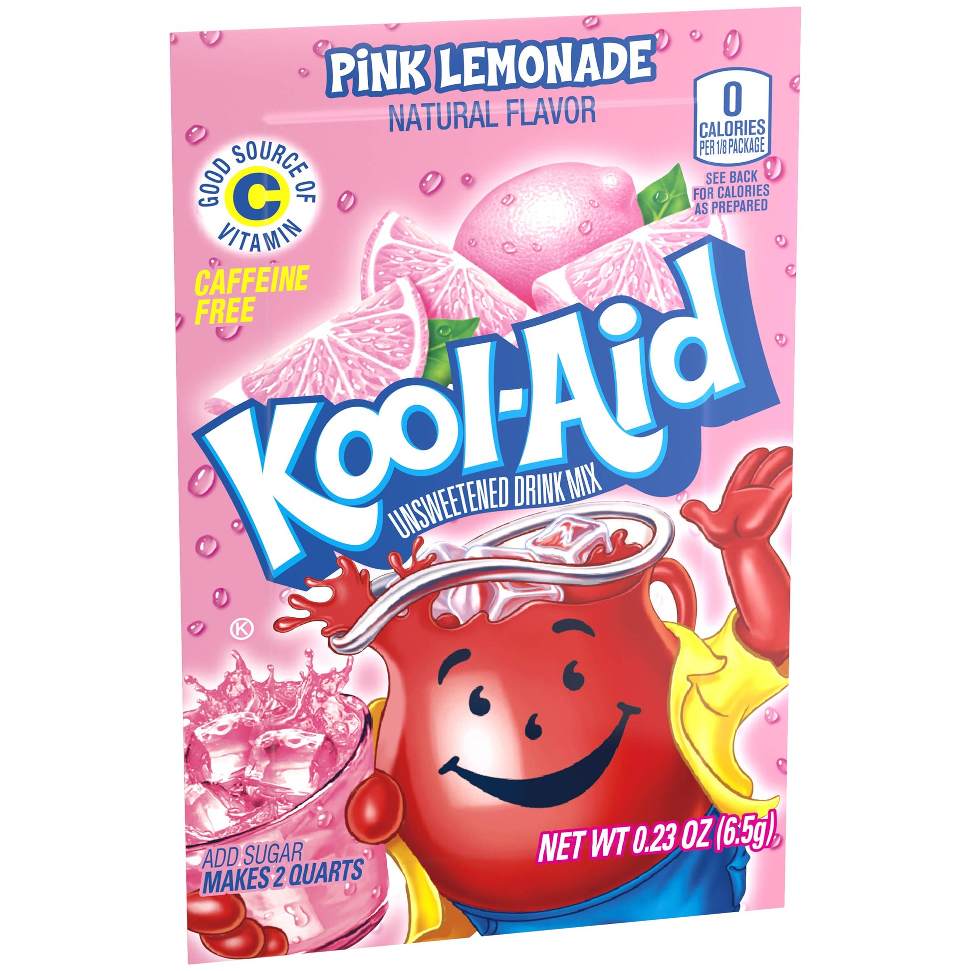 Product image of Kool-Aid Pink Lemonade Flavored Unsweetened Caffeine Free Powdered Drink Mix 96 Packets