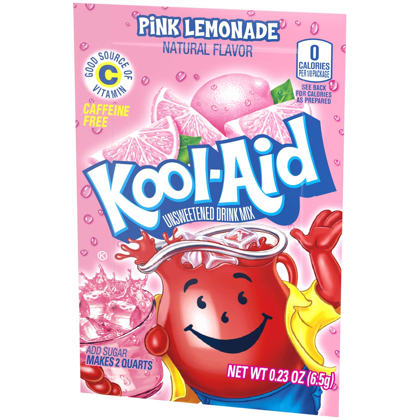 Product image of Kool-Aid Pink Lemonade Flavored Unsweetened Caffeine Free Powdered Drink Mix 96 Packets