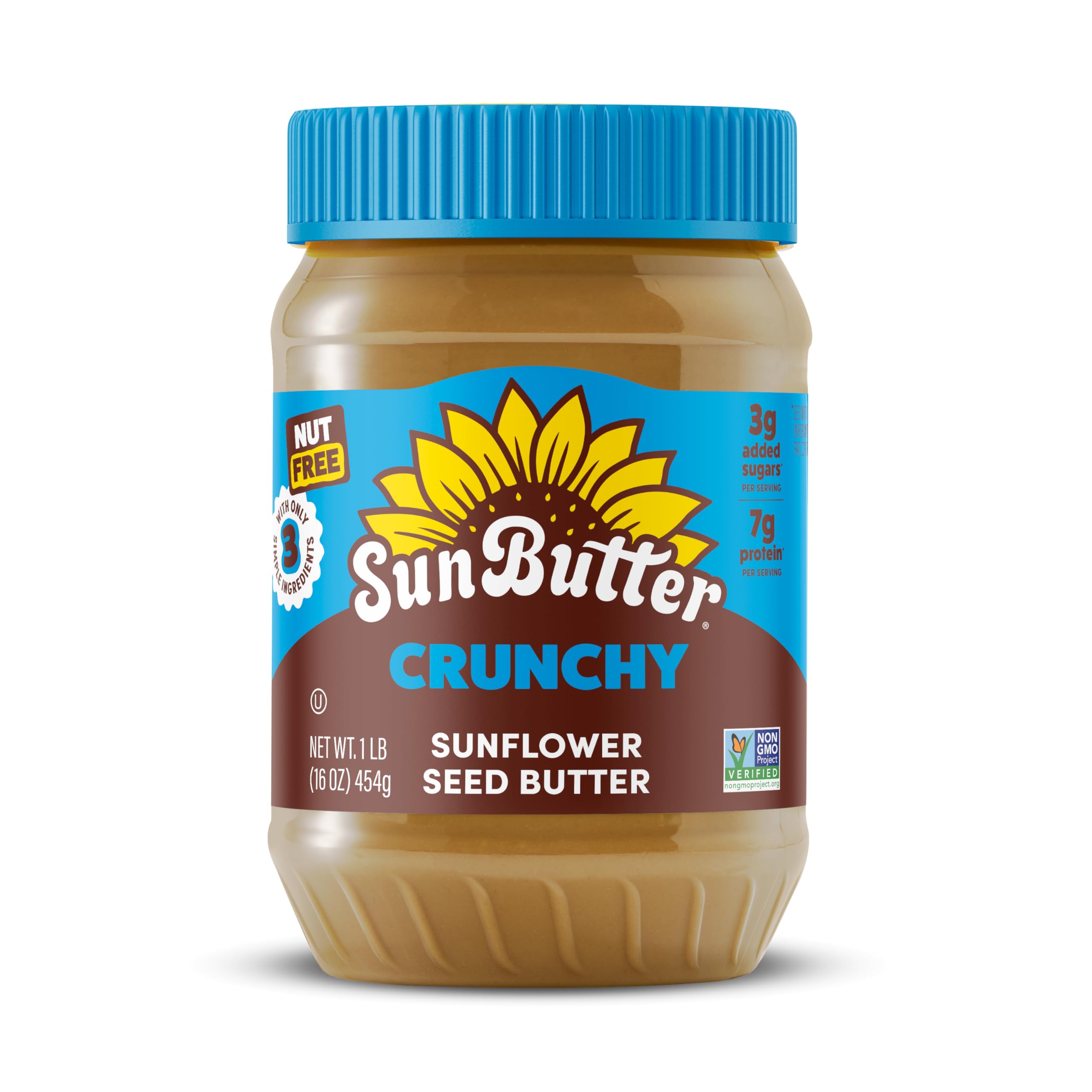 Product image of SunButter Crunch Sunflower Seed Butter Nut-Free Spread Roasted Rich and Savory Flavor Smooth Texture