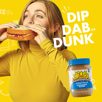 Product image of SunButter Crunch Sunflower Seed Butter Nut-Free Spread Roasted Rich and Savory Flavor Smooth Texture