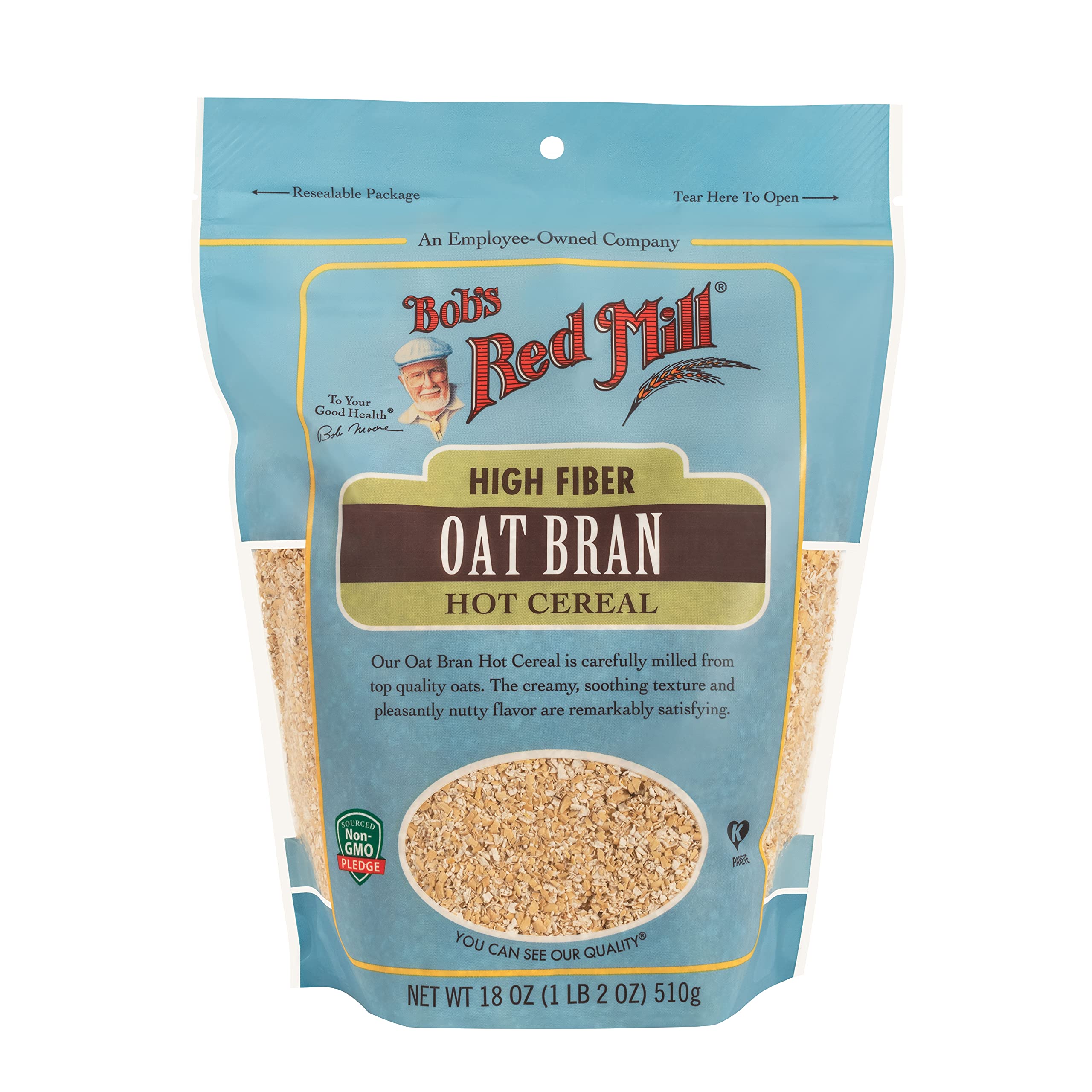 Product image of Bob's Red Mill Oat Bran Cereal 18-oz Pack of 4