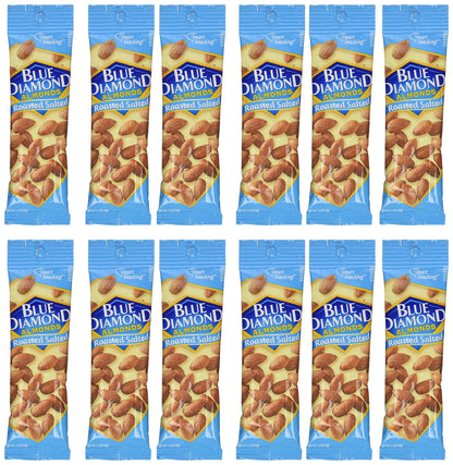 Product image of Blue Diamond Almonds Roasted Salted Tubes 1.5 oz 1.5 oz Pack of 12