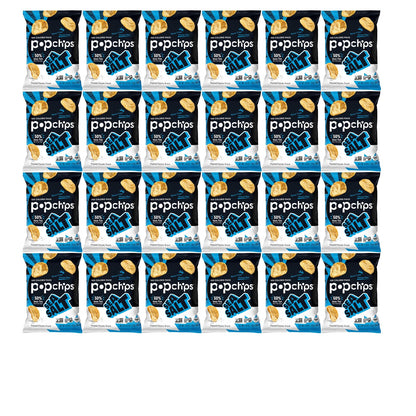Product image of Popchips Potato Chips Sea Salt Flavor 0.8 oz 0.8 oz Pack of 24