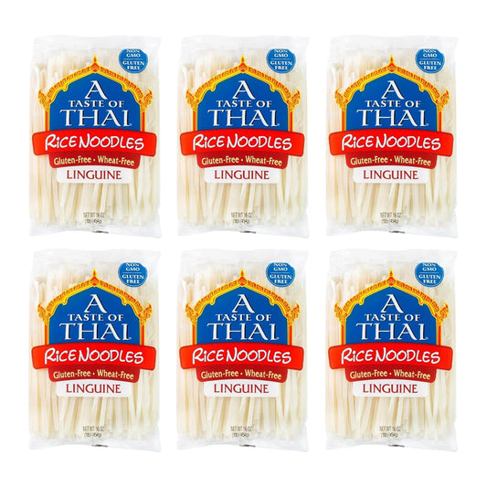 Product image of A Taste of Thai Rice Noodles Classic Noodles Gluten-free Non-GMO No Preservatives No Trans Fats 16 oz 16 oz