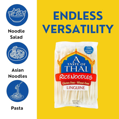 Product image of A Taste of Thai Rice Noodles Classic Noodles Gluten-free Non-GMO No Preservatives No Trans Fats 16 oz 16 oz