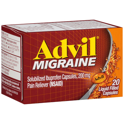 Product image of Advil Pain Relief Ibuprofen Liquid Filled Capsules 0.01 oz 20 Caps 0.01 oz