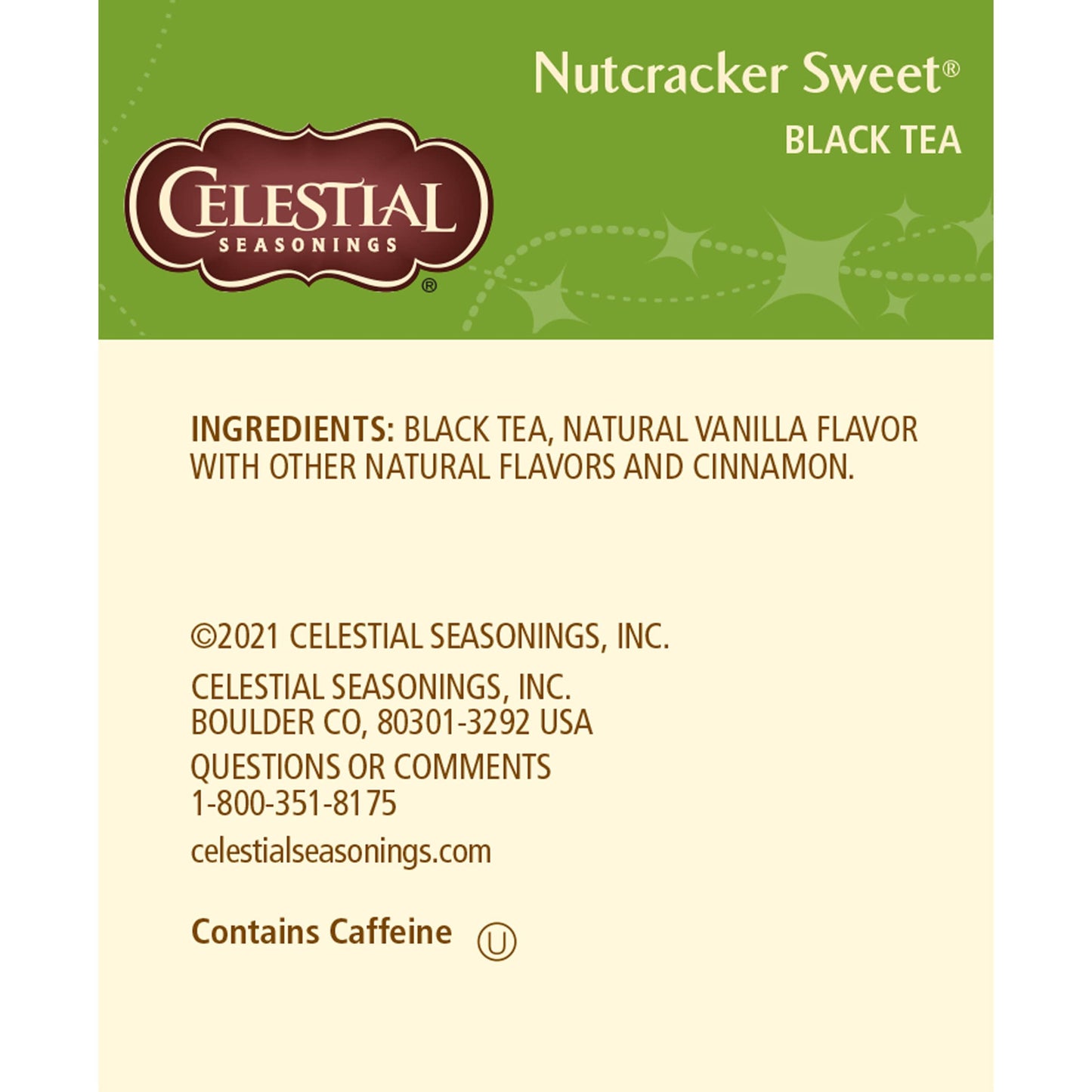 Product image of Celestial Seasonings Black Tea Nutcracker Sweet 18 ct Pack of 6