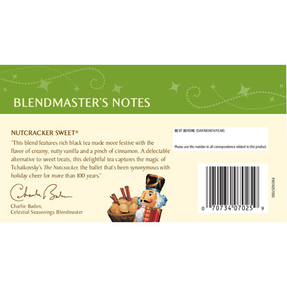 Product image of Celestial Seasonings Black Tea Nutcracker Sweet 18 ct Pack of 6