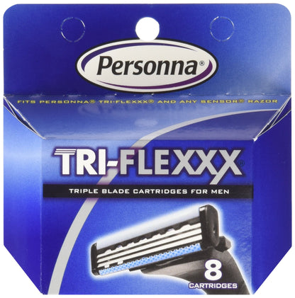 Product image of Personna Tri-flexxx Razor Blade Cartridges Compatible Gillette Sensor and Personna Tri-flexxx Razors 8 ct