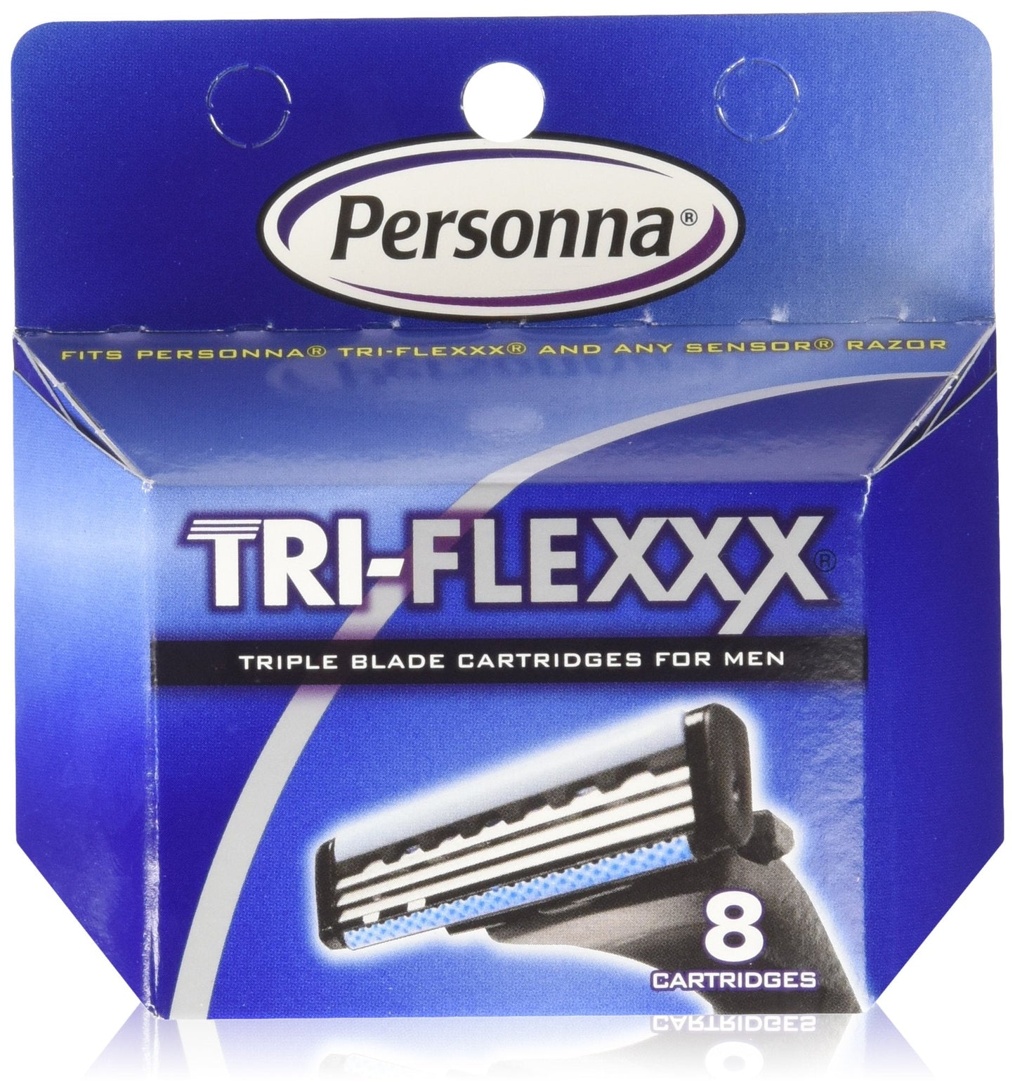 Product image of Personna Tri-flexxx Razor Blade Cartridges Compatible Gillette Sensor and Personna Tri-flexxx Razors 8 ct