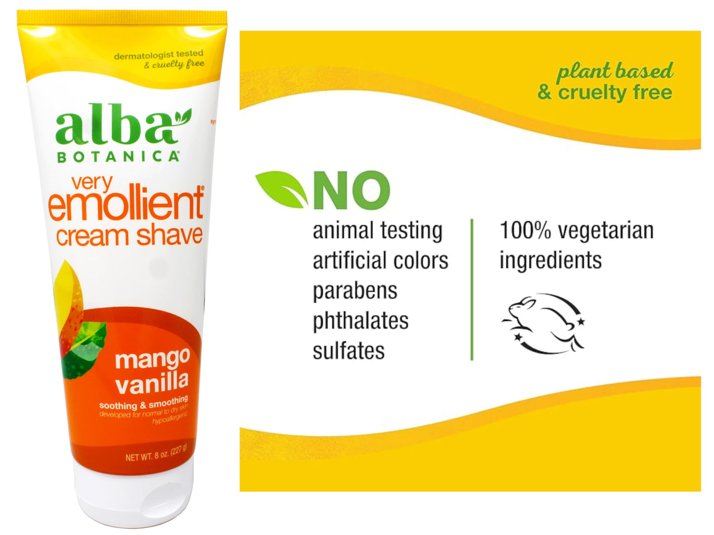 Product image of Alba Botanica Mango Vanilla Cream Shave 8 oz 8 oz Pack of 2