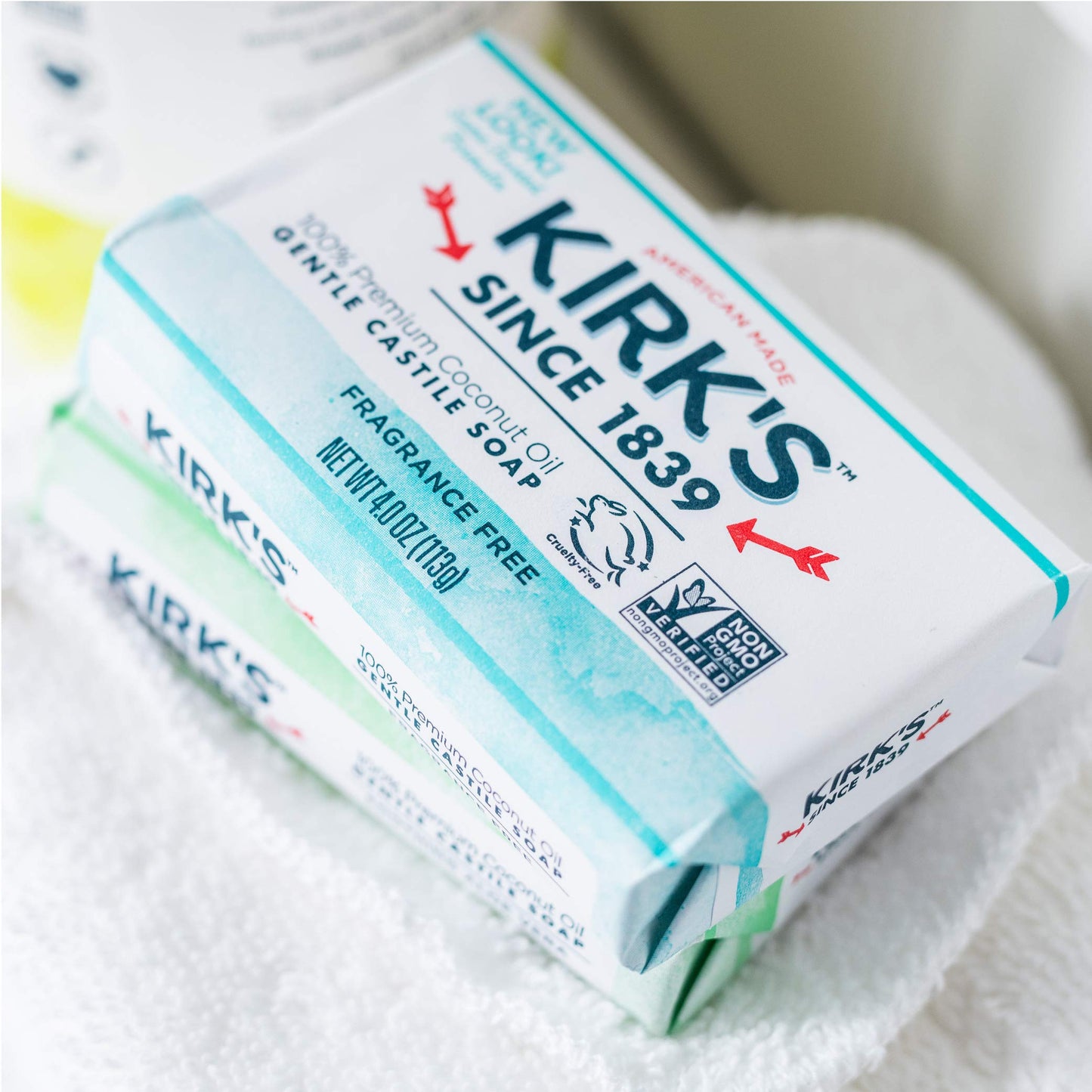 Product image of Kirk's Original Coco Castile Bar Soap Fragrance Free 4 oz 4 oz Pack of 8