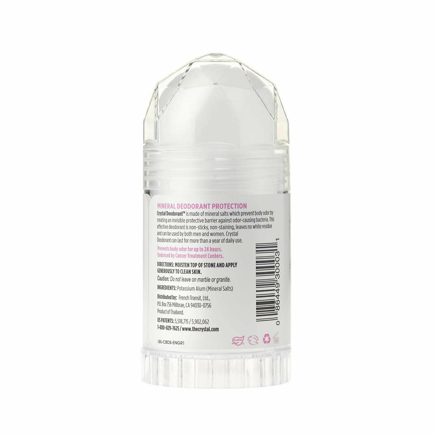 Product image of Crystal Essence Mineral Deodorant Stick Unscented 4.25 oz 4.25 oz Pack of 12