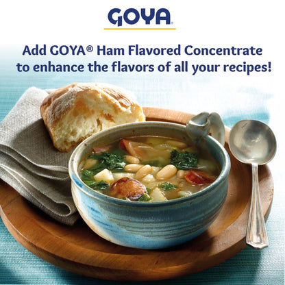 Product image of Goya Ham Base Concentrate Seasoning Ham Bouillon for Beans Soup Poultry Seafood Meat and Vegetables Packets