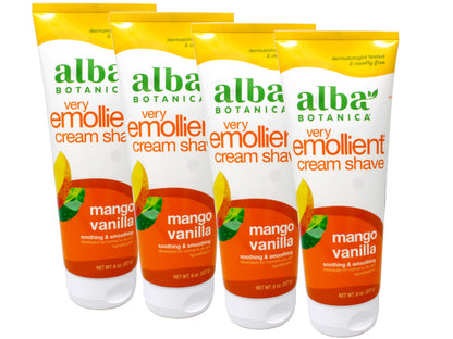 Product image of Alba Botanica Mango Vanilla Very Emollient Cream Shave Tubes 8 oz 8 oz Pack of 4