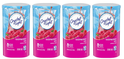 Product image of Crystal Light Raspberry Ice Drink Mix Makes 8-Quart 0.87 oz 0.87 oz Pack of 4