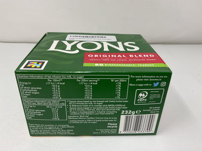 Product image of Lyons Tea Original Blend 80 Teabags
