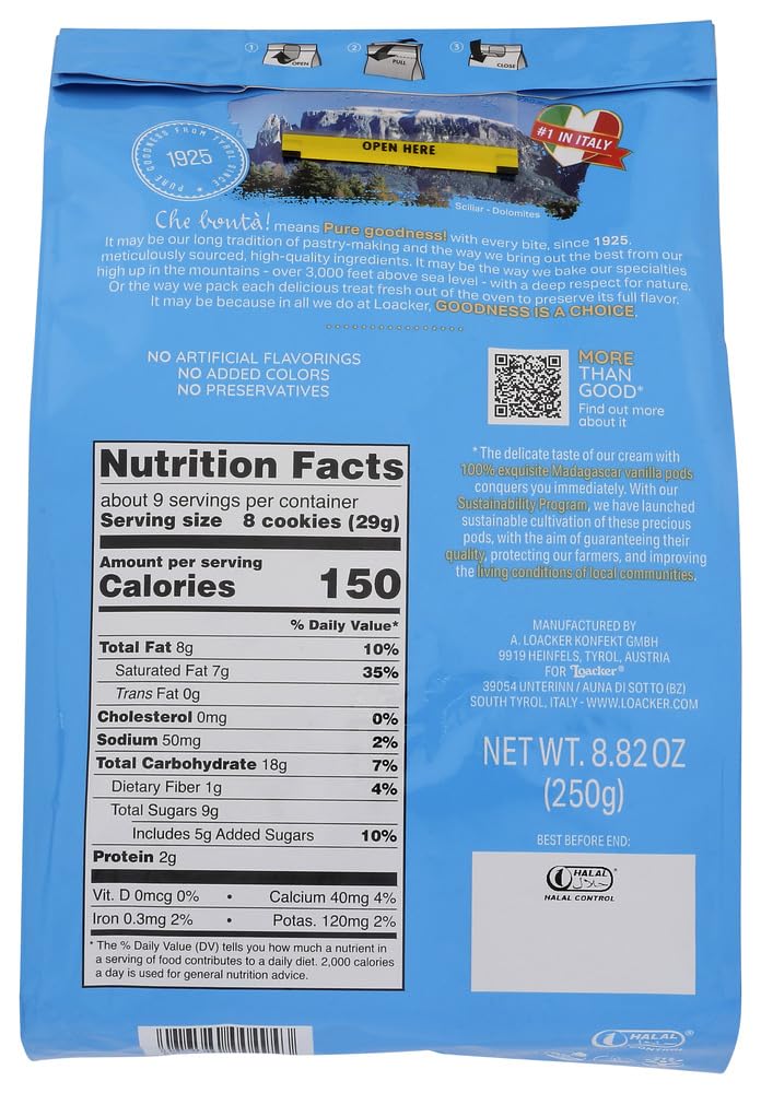 Product image of Loacker Quadratini Vanilla Wafer Cookie Pack 8.8 oz 8.8 oz