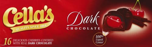 Product image of Cella's Dark Chocolate Covered Cherries 16 ct 8 oz 8 oz 16 Count