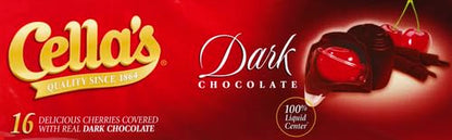 Product image of Cella's Dark Chocolate Covered Cherries 16 ct 8 oz 8 oz 16 Count