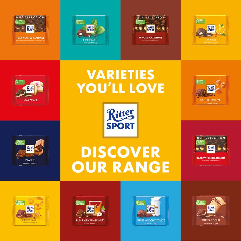 Product image of Ritter Sport Chocolate Candy Nougat Pack of 3