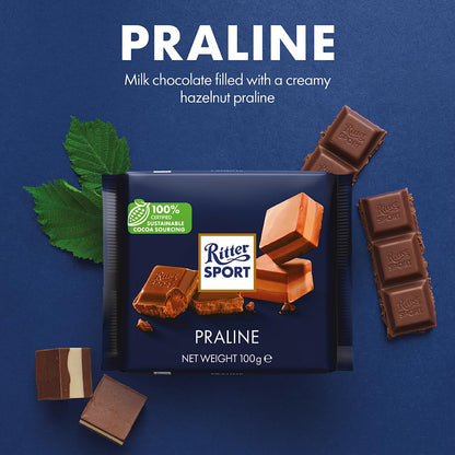 Product image of Ritter Sport Chocolate Candy Nougat Pack of 3