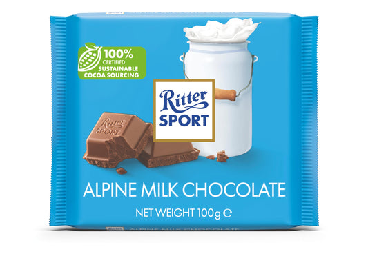 Product image of Ritter Sport Alpine Milk Chocolate Pack of 3