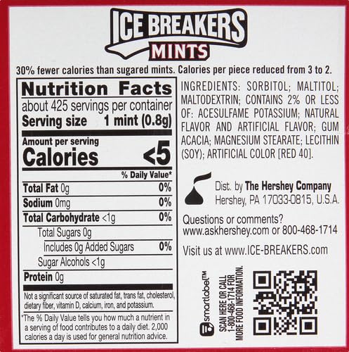 Product image of Ice Breakers Sugar Free Mints Cinnamon 1.5 oz 1.5 oz Pack of 16